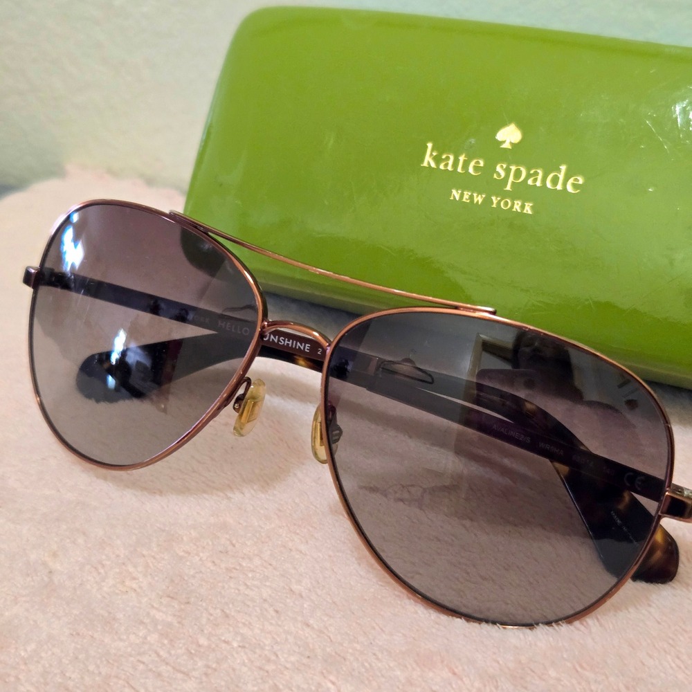 Kate Spade Avaline 2/S Sunglasses Women 58-14 Aviator Tortoise Brown